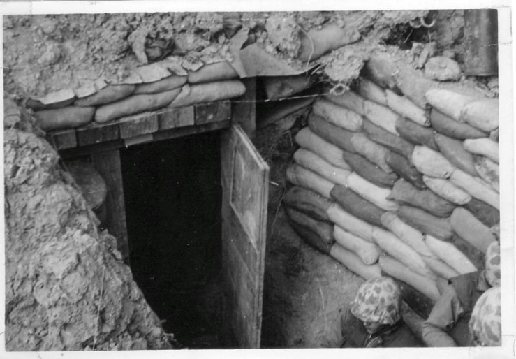 Machinegun bunker on OP Vegas Apr 1953 .jpg